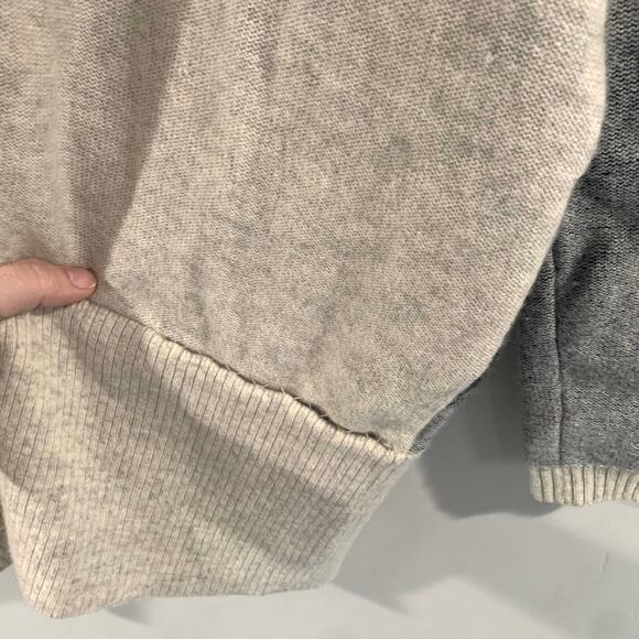 VINCE Cashmere Open Cardigan Womens Small Variegated Stripe Oversized Wool Blend - Picture 11 of 16